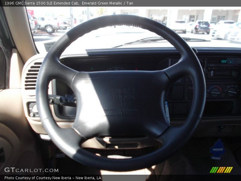 Emerald Green Metallic / Tan 1996 GMC Sierra 1500 SLE Extended Cab