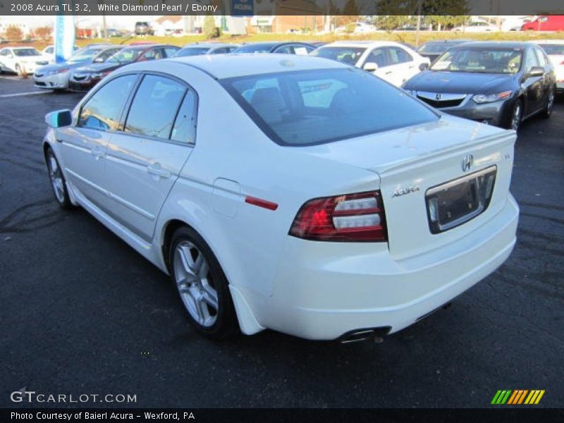 White Diamond Pearl / Ebony 2008 Acura TL 3.2