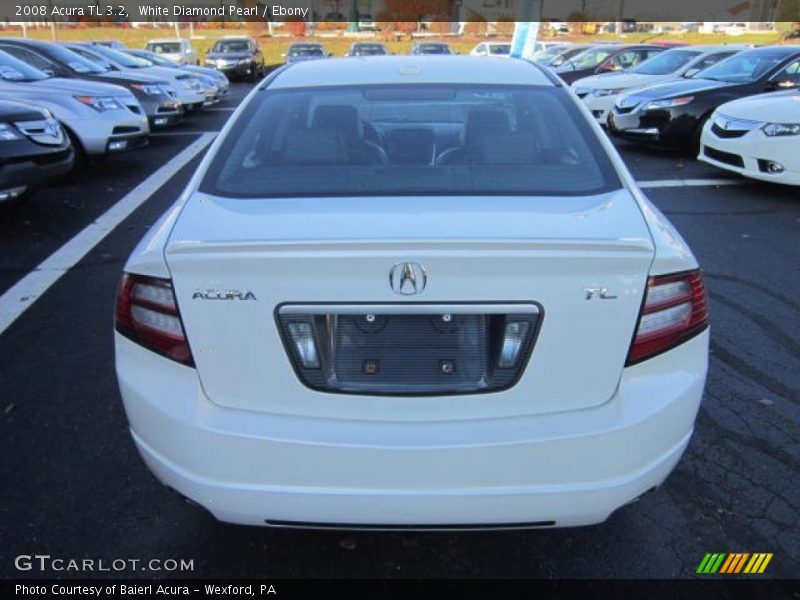 White Diamond Pearl / Ebony 2008 Acura TL 3.2