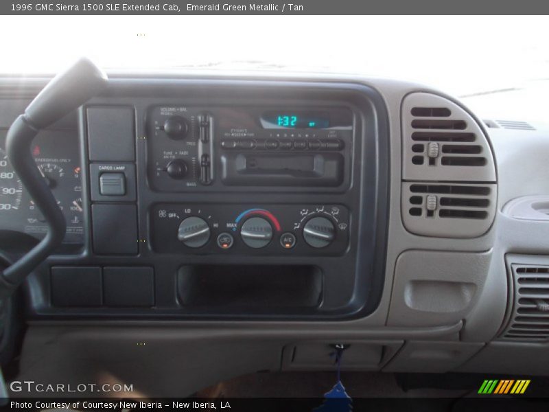 Emerald Green Metallic / Tan 1996 GMC Sierra 1500 SLE Extended Cab