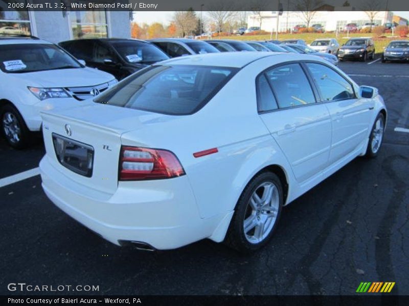 White Diamond Pearl / Ebony 2008 Acura TL 3.2