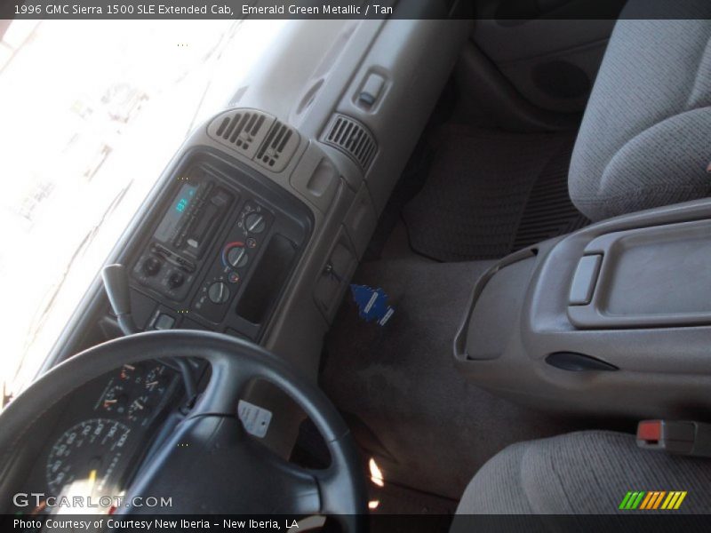 Emerald Green Metallic / Tan 1996 GMC Sierra 1500 SLE Extended Cab