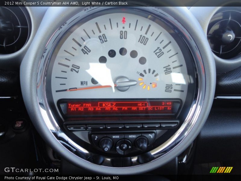 Light White / Carbon Black 2012 Mini Cooper S Countryman All4 AWD