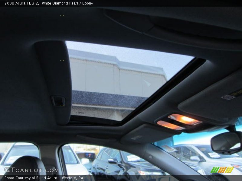 White Diamond Pearl / Ebony 2008 Acura TL 3.2