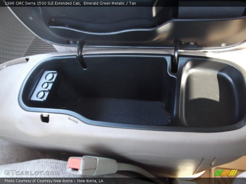 Emerald Green Metallic / Tan 1996 GMC Sierra 1500 SLE Extended Cab