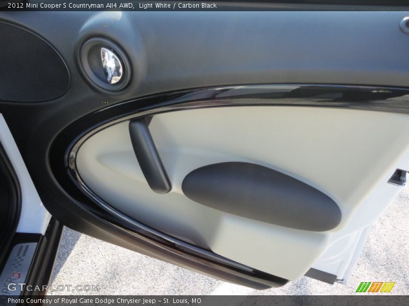 Light White / Carbon Black 2012 Mini Cooper S Countryman All4 AWD