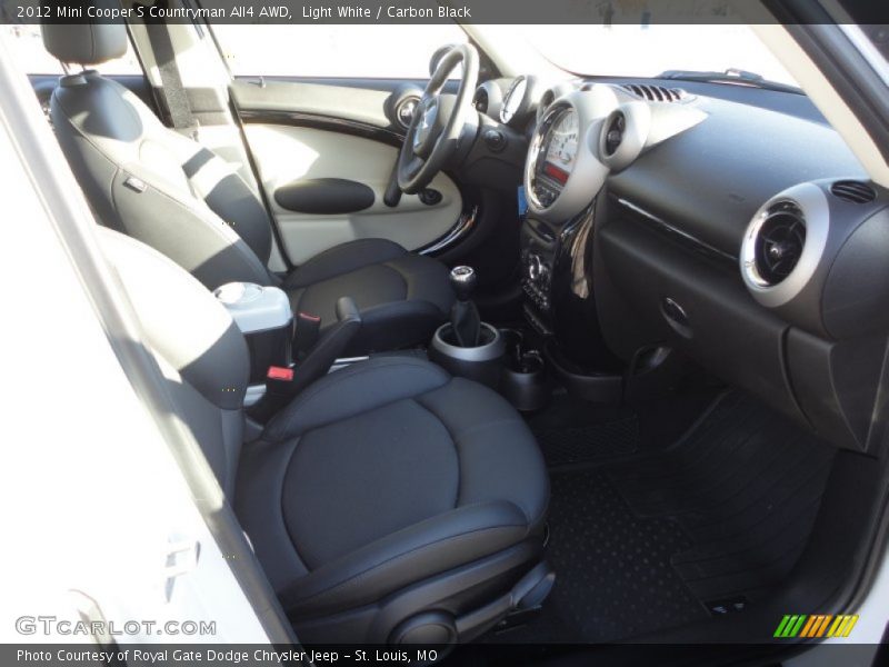 Light White / Carbon Black 2012 Mini Cooper S Countryman All4 AWD