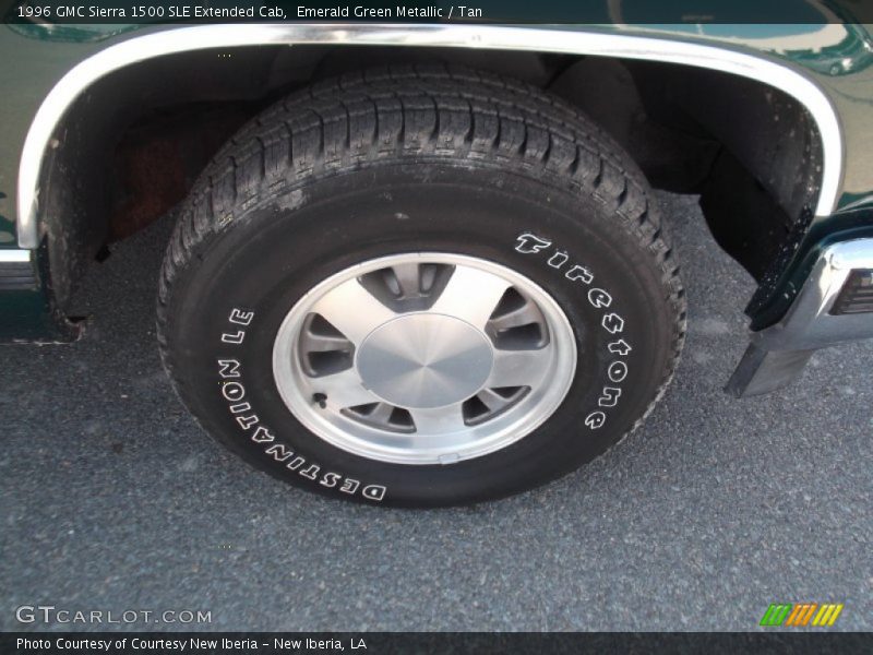 Emerald Green Metallic / Tan 1996 GMC Sierra 1500 SLE Extended Cab