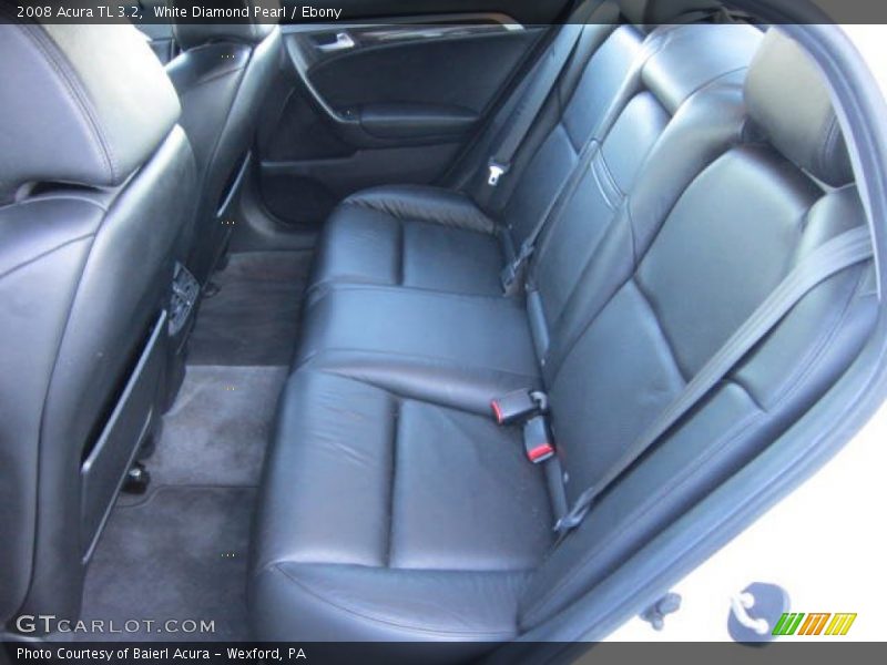 White Diamond Pearl / Ebony 2008 Acura TL 3.2