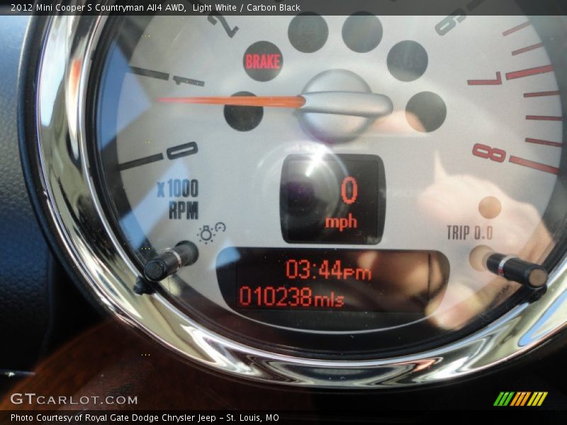 Light White / Carbon Black 2012 Mini Cooper S Countryman All4 AWD