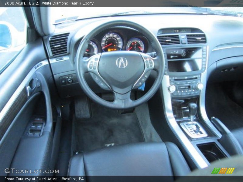 White Diamond Pearl / Ebony 2008 Acura TL 3.2