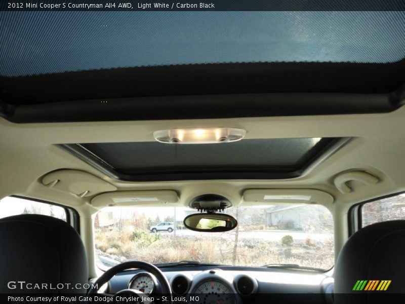 Light White / Carbon Black 2012 Mini Cooper S Countryman All4 AWD