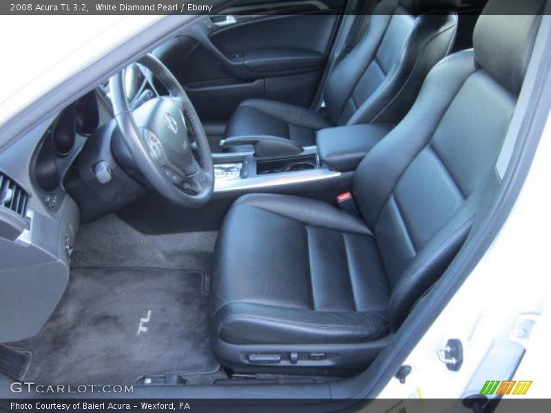 White Diamond Pearl / Ebony 2008 Acura TL 3.2