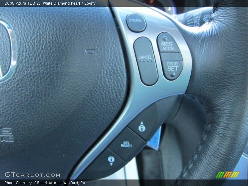 White Diamond Pearl / Ebony 2008 Acura TL 3.2