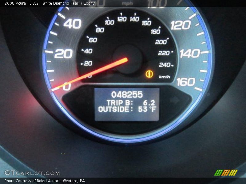 White Diamond Pearl / Ebony 2008 Acura TL 3.2