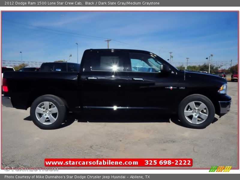 Black / Dark Slate Gray/Medium Graystone 2012 Dodge Ram 1500 Lone Star Crew Cab