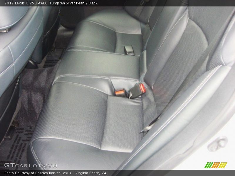 Tungsten Silver Pearl / Black 2012 Lexus IS 250 AWD
