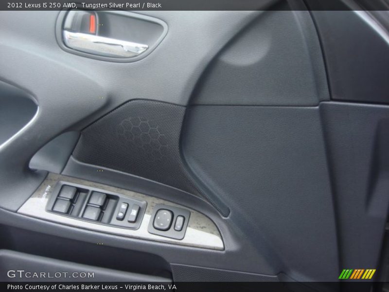 Tungsten Silver Pearl / Black 2012 Lexus IS 250 AWD