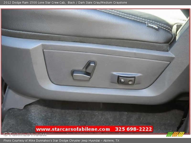 Black / Dark Slate Gray/Medium Graystone 2012 Dodge Ram 1500 Lone Star Crew Cab