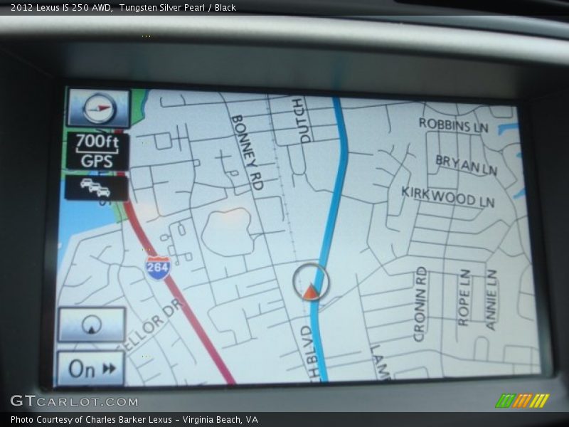 Tungsten Silver Pearl / Black 2012 Lexus IS 250 AWD