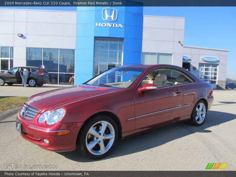 Firemist Red Metallic / Stone 2004 Mercedes-Benz CLK 320 Coupe