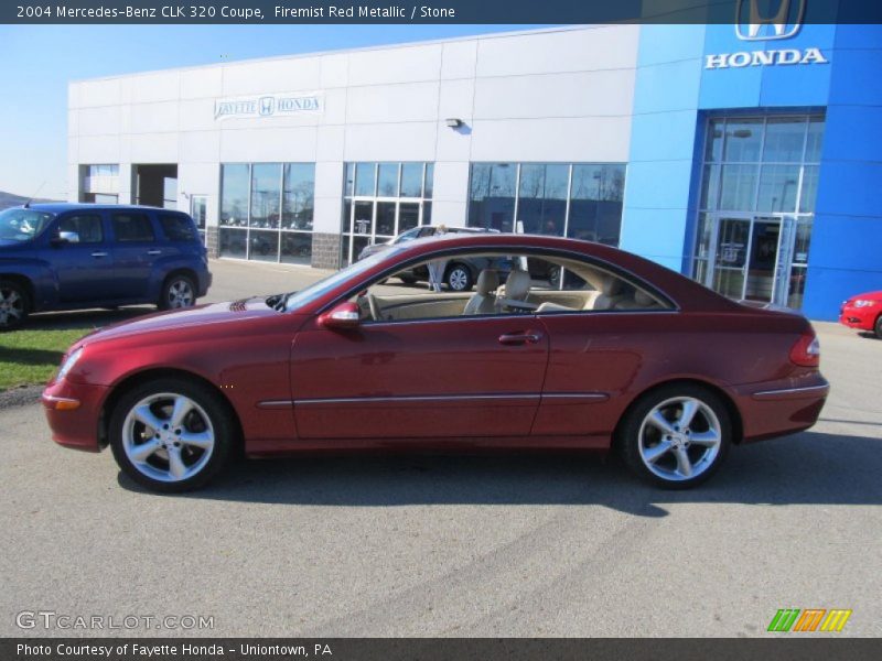 Firemist Red Metallic / Stone 2004 Mercedes-Benz CLK 320 Coupe