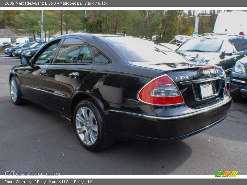 Black / Black 2009 Mercedes-Benz E 350 4Matic Sedan