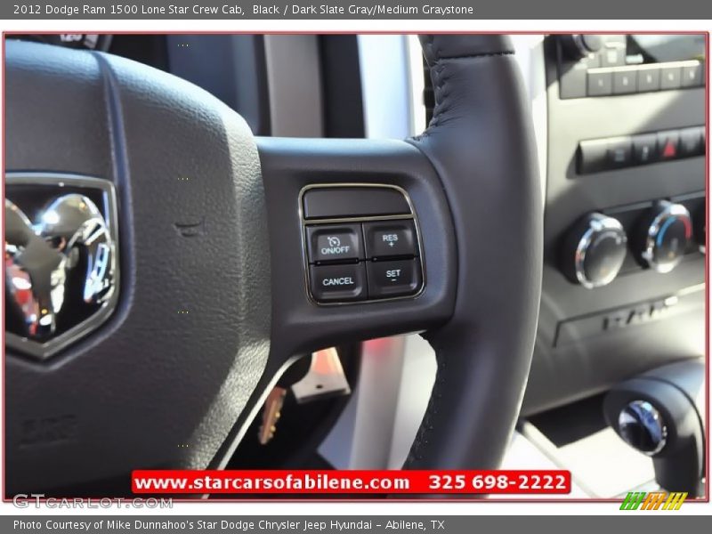 Black / Dark Slate Gray/Medium Graystone 2012 Dodge Ram 1500 Lone Star Crew Cab