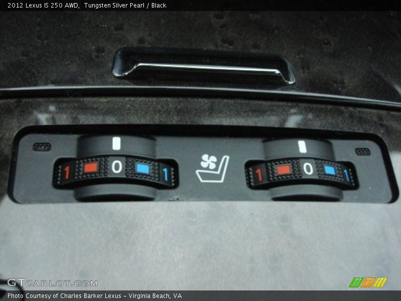 Tungsten Silver Pearl / Black 2012 Lexus IS 250 AWD