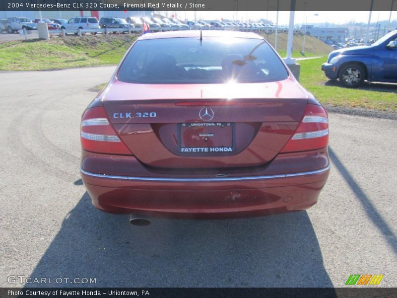 Firemist Red Metallic / Stone 2004 Mercedes-Benz CLK 320 Coupe