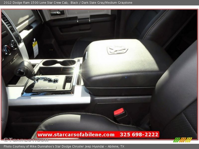 Black / Dark Slate Gray/Medium Graystone 2012 Dodge Ram 1500 Lone Star Crew Cab