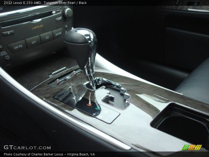 Tungsten Silver Pearl / Black 2012 Lexus IS 250 AWD