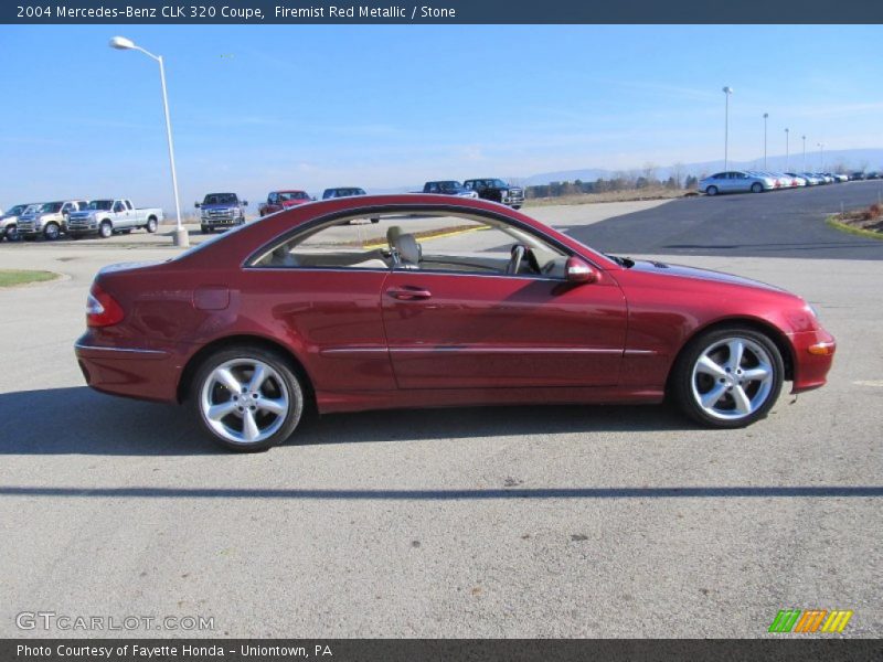 Firemist Red Metallic / Stone 2004 Mercedes-Benz CLK 320 Coupe