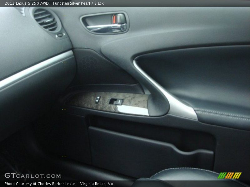 Tungsten Silver Pearl / Black 2012 Lexus IS 250 AWD