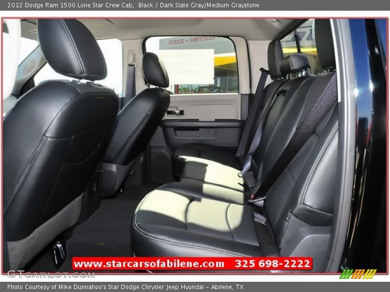 Black / Dark Slate Gray/Medium Graystone 2012 Dodge Ram 1500 Lone Star Crew Cab