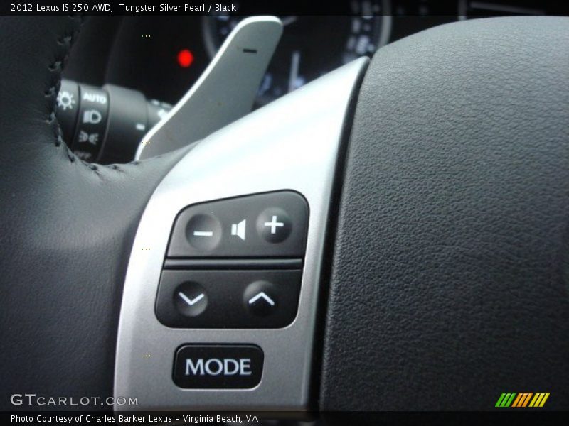 Tungsten Silver Pearl / Black 2012 Lexus IS 250 AWD