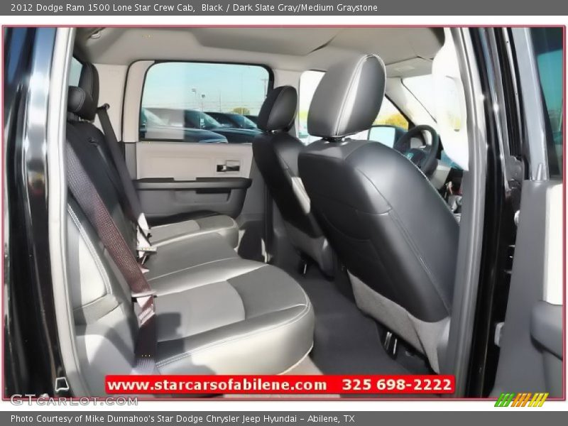 Black / Dark Slate Gray/Medium Graystone 2012 Dodge Ram 1500 Lone Star Crew Cab