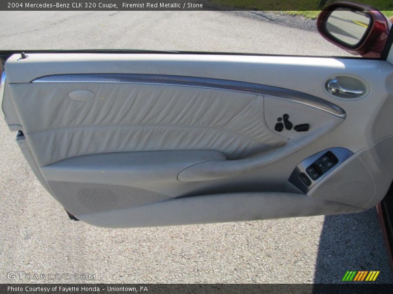 Firemist Red Metallic / Stone 2004 Mercedes-Benz CLK 320 Coupe