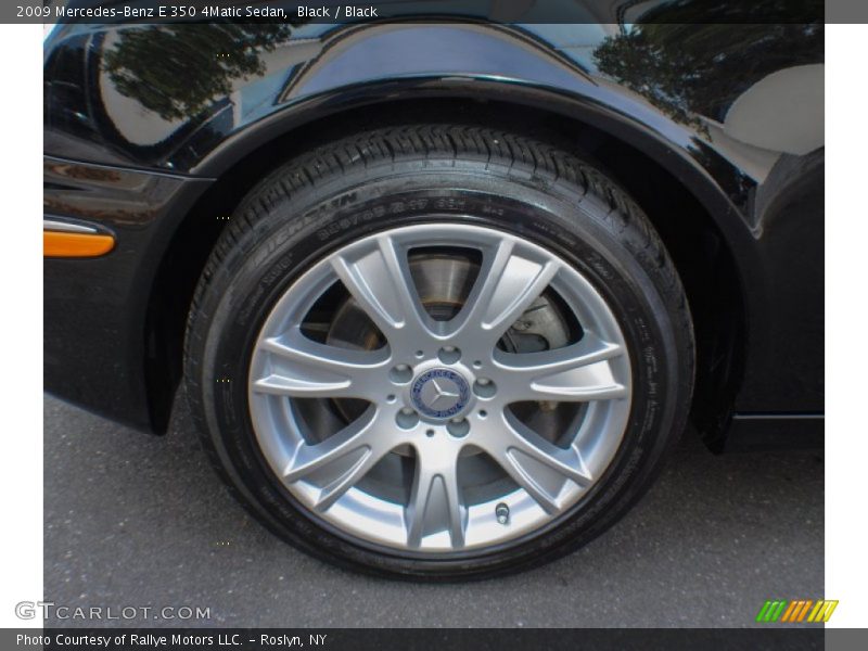 Black / Black 2009 Mercedes-Benz E 350 4Matic Sedan