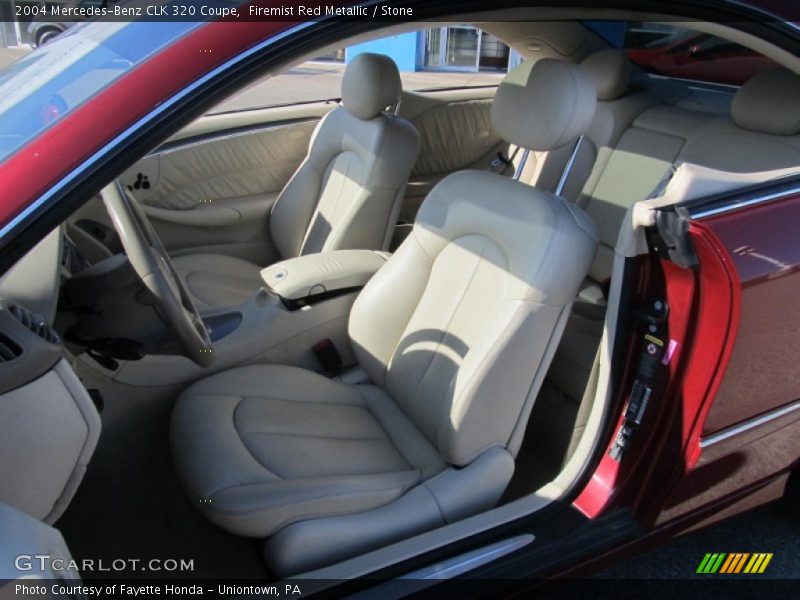 Firemist Red Metallic / Stone 2004 Mercedes-Benz CLK 320 Coupe