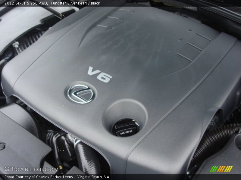 Tungsten Silver Pearl / Black 2012 Lexus IS 250 AWD
