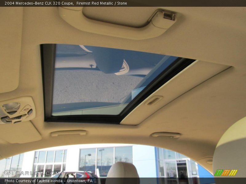 Firemist Red Metallic / Stone 2004 Mercedes-Benz CLK 320 Coupe