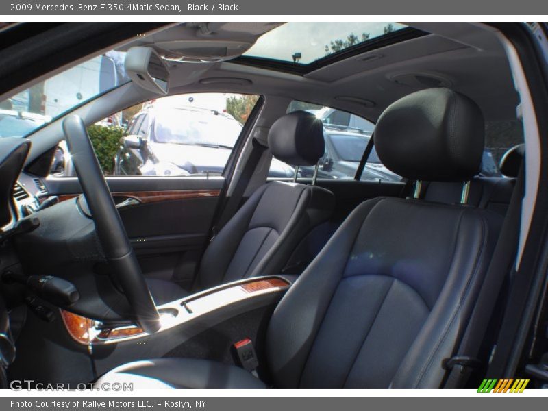 Black / Black 2009 Mercedes-Benz E 350 4Matic Sedan