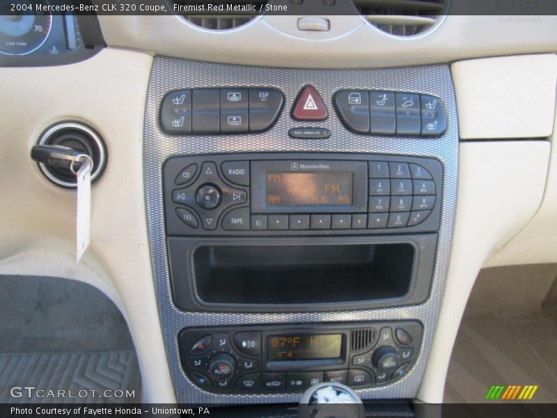Firemist Red Metallic / Stone 2004 Mercedes-Benz CLK 320 Coupe