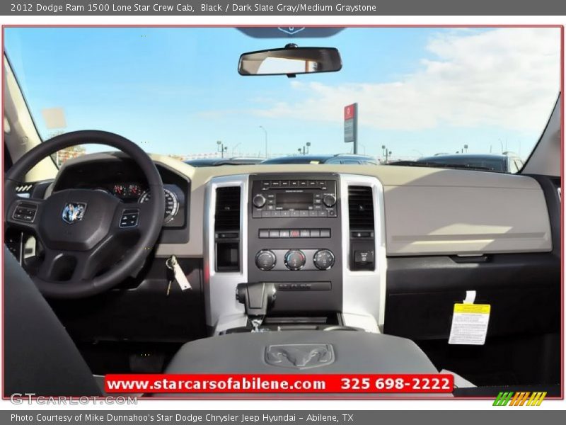Black / Dark Slate Gray/Medium Graystone 2012 Dodge Ram 1500 Lone Star Crew Cab