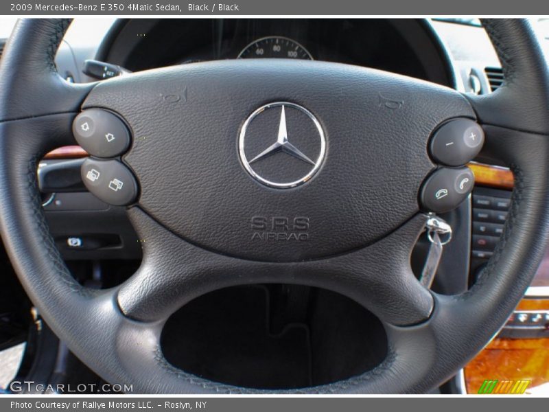 Black / Black 2009 Mercedes-Benz E 350 4Matic Sedan