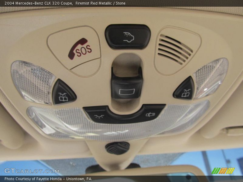 Firemist Red Metallic / Stone 2004 Mercedes-Benz CLK 320 Coupe