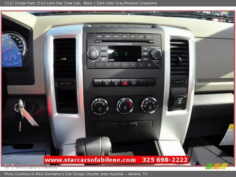 Black / Dark Slate Gray/Medium Graystone 2012 Dodge Ram 1500 Lone Star Crew Cab