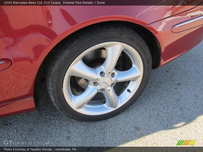 Firemist Red Metallic / Stone 2004 Mercedes-Benz CLK 320 Coupe