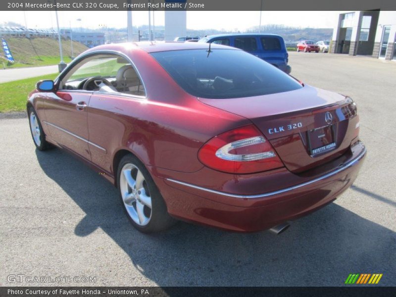 Firemist Red Metallic / Stone 2004 Mercedes-Benz CLK 320 Coupe